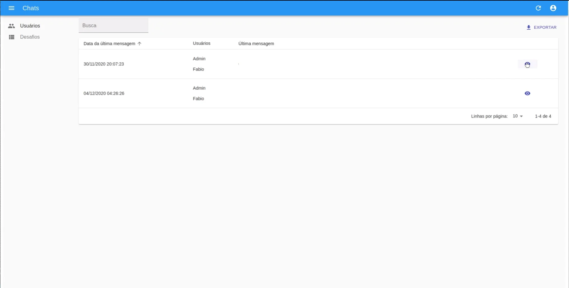 Posto7 nutrition app admin portal screenshot